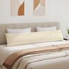 vidaXL Coussins de canapé 2 pcs Beige 200 x 40 cm tissu