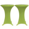 vidaXL Housses de table extensible 4 pcs 80 cm Vert