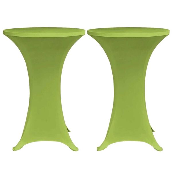 vidaXL Housses de table extensible 4 pcs 80 cm Vert