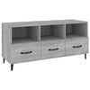 vidaXL Meuble TV Sonoma gris 102x35x50 cm Bois d'ing&eacute;nierie
