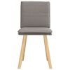 vidaXL Chaises &agrave; manger lot de 2 taupe tissu