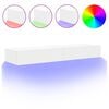 vidaXL Meubles TV avec &eacute;clairage LED 2 pcs blanc 60x35x15,5 cm