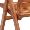 vidaXL Chaises inclinables de jardin lot de 4 bois massif acacia