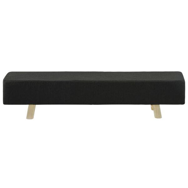 vidaXL Repose-pied Gris fonc&eacute; 120x28x26 cm Tissu