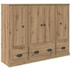 vidaXL Haut Armoire 3 pcs Ch&ecirc;ne artisanal Bois d'ing&eacute;nierie