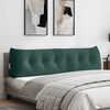 vidaXL Coussin de Dos Vert fonc&eacute; 180 x 24 x 50 cm Velours