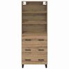 vidaXL Haut Armoire avec tiroir Ch&ecirc;ne artisanal 69,5 x 34 x 180 cm