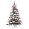 vidaXL Sapin de No&euml;l Artificiel &agrave; Branches Articul&eacute;es Blanc 180 cm