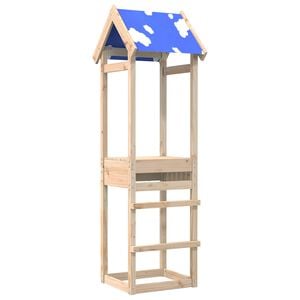 vidaXL Tour de jeu Marron 52,5 x 46,5 x 195 cm Pin massif