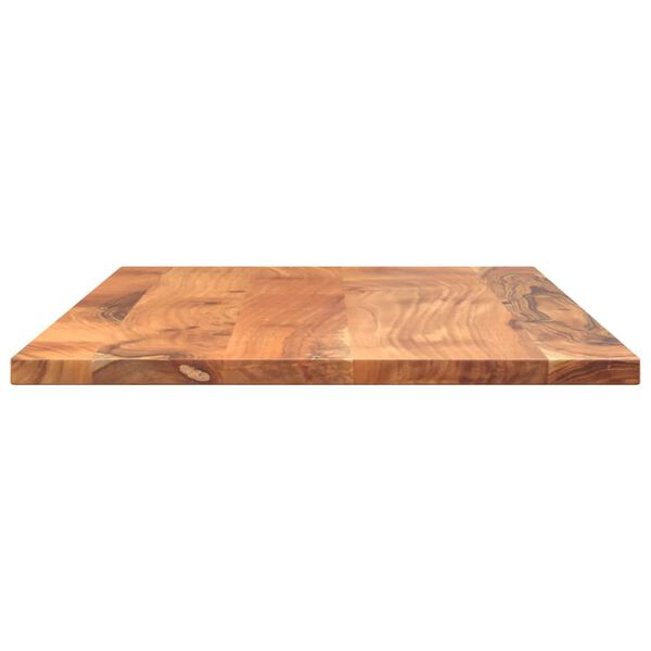 vidaXL Dessus de table 80x70x2,5 cm rectangulaire bois massif d'acacia