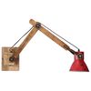 vidaXL Lampe murale 25 W rouge d&eacute;lav&eacute; 96x15x20 cm E27