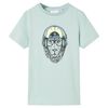 vidaXL T-shirt &agrave; rayures pour enfants menthe clair 116