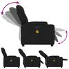 vidaXL Fauteuil inclinable de massage en tissu noir