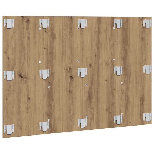 vidaXL T&ecirc;te de lit ch&ecirc;ne artisanal 120x1,5x80 cm bois d'ing&eacute;nierie