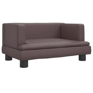 vidaXL Lit pour chien marron 60x40x30 cm similicuir