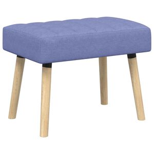vidaXL Banc capitonn&eacute; canal Bleu denim 60 x 40 x 45 cm Tissu