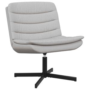 vidaXL Chaise pivotante Gris nuage 63 x 75 x 76 cm tissu