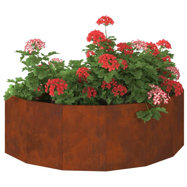 vidaXL Jardini&egrave;re Rouill&eacute; 120 x 60 x 35 cm