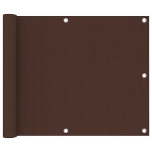 vidaXL &Eacute;cran de balcon Marron 75x300 cm Tissu Oxford