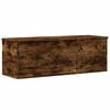 vidaXL Bo&icirc;te de rangement ch&ecirc;ne fum&eacute; 102x35x35 cm bois d'ing&eacute;nierie