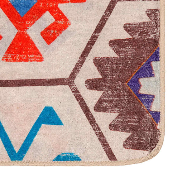 vidaXL Tapis lavable multicolore 80x150 cm