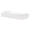 vidaXL Cadre de lit Blanc Bois massif 90x200 cm