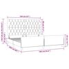 vidaXL Cadre de lit sans matelas marron fonc&eacute; 160x200 cm tissu