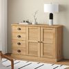 vidaXL Buffet avec tiroirs VIGO 113x40x75 cm bois massif de pin