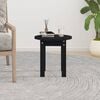 vidaXL Table basse Noir Ø 35x35 cm Bois massif de pin