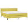 vidaXL Sommier &agrave; lattes de lit avec matelas Vert 180x200 cm Tissu