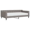 vidaXL Lit de jour avec matelas taupe 100x200 cm tissu