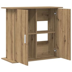 vidaXL Support d'aquarium Ch&ecirc;ne artisanal 81x36x73 cm Bois d'ing&eacute;nierie