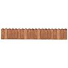 vidaXL Rouleau de bordure Marron 120 cm Bois de pin impr&eacute;gn&eacute;