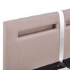 vidaXL Cadre de lit avec LED sans matelas cappuccino 120x200 cm