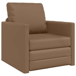 vidaXL Canap&eacute;-Lit Cappuccino 74 x 77 x 81 cm Simili cuir