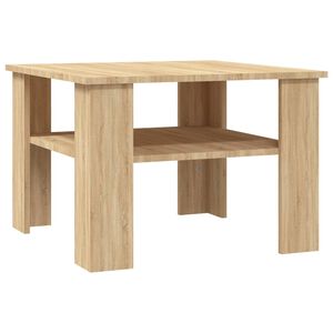 vidaXL Table basse Ch&ecirc;ne sonoma 60x60x42 cm Bois d&rsquo;ing&eacute;nierie