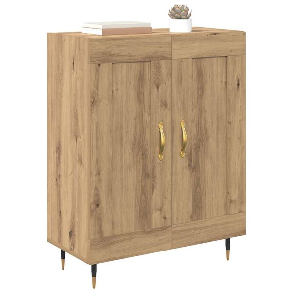 vidaXL Buffet Ch&ecirc;ne artisanal 69,5 x 34 x 90 cm Bois d'ing&eacute;nierie