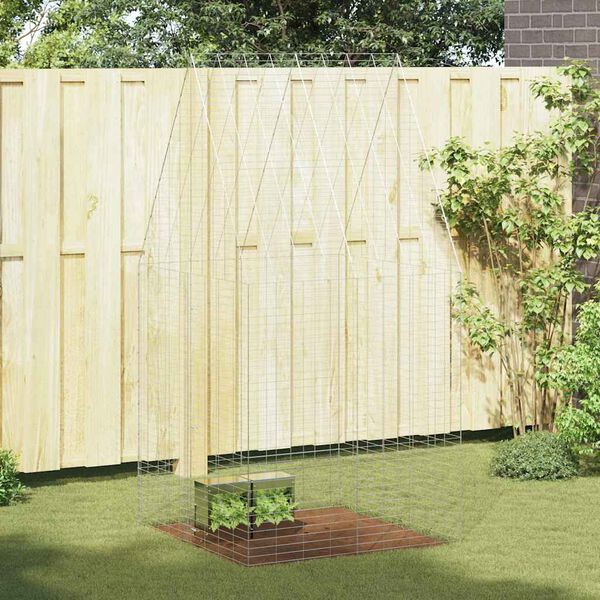 vidaXL Cage pour lapins Argent 400 x 100 x 210 cm Acier galvanis&eacute;