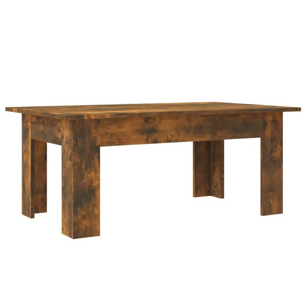 vidaXL Table basse Ch&ecirc;ne fum&eacute; 100x60x42 cm Bois d'ing&eacute;nierie