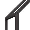 vidaXL Portant de bois chauffage noir 60x25x90 cm