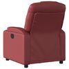 vidaXL Fauteuil inclinable Rouge bordeaux Similicuir