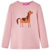 vidaXL T-shirt enfants &agrave; manches longues rose clair 116