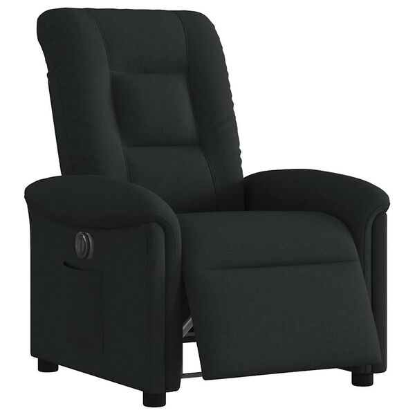 vidaXL Fauteuil inclinable &eacute;lectrique Noir Tissu