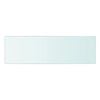 vidaXL Panneaux d'&eacute;tag&egrave;re 2 pcs Verre Transparent 50 x 15 cm