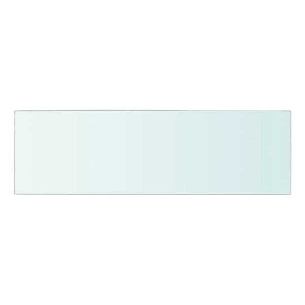 vidaXL Panneaux d'&eacute;tag&egrave;re 2 pcs Verre Transparent 50 x 15 cm
