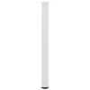 vidaXL Pieds de table de bar 4 pi&egrave;ces Blanc 100-102 cm Acier