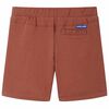 Short pour enfants avec cordon de serrage marron 128