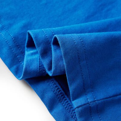 T-shirt enfants à manches longues bleu cobalt 92