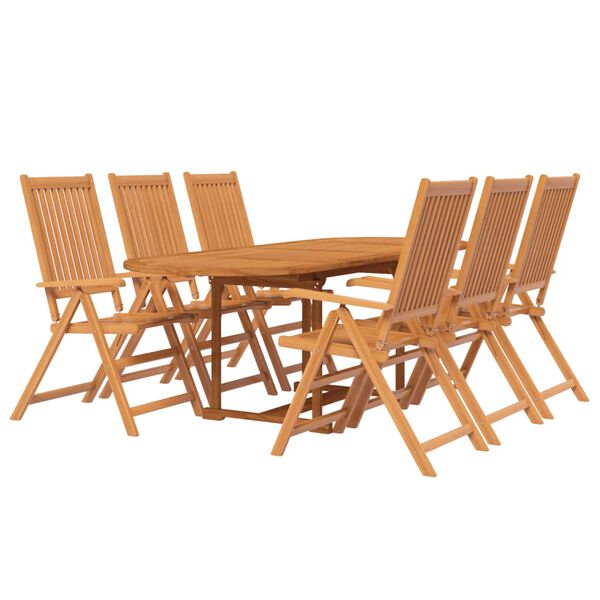 vidaXL Ensemble &agrave; manger de jardin 7 pcs Bois d'acacia massif