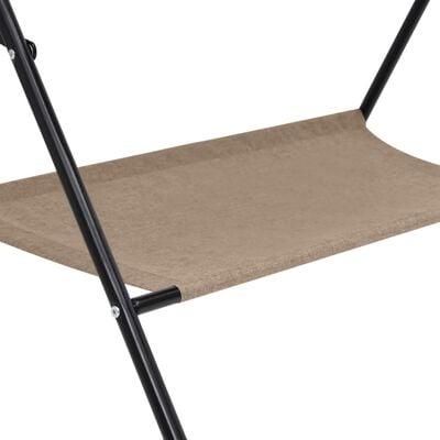 Table à langer pliable avec structure en fer de couleur gris taupe VidaXL  10267 - Habitium®